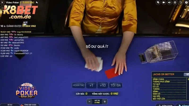 Chiến thuật chơi Poker K8bet đánh bại mọi đối thủ