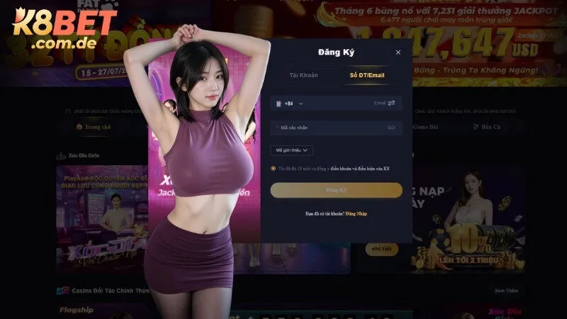 Đăng ký acc cá cược - Bước quan trọng trong cách tham gia K8BET