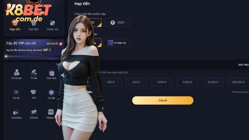 Nạp tiền vào ví cược