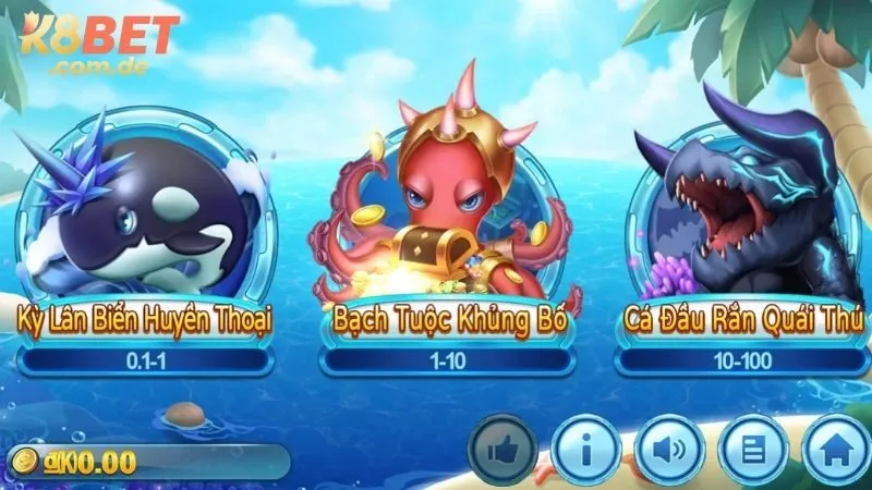 Phòng chơi Bắn Cá Vui Vẻ K8BET