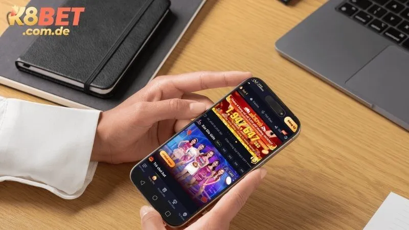 Tải app K8BET giúp người chơi giải trí mọi lúc, nhận quà mọi nơi