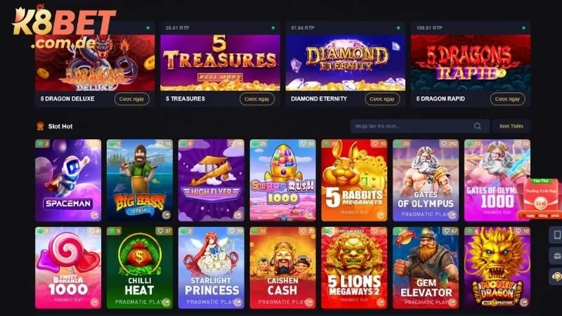 Top 3 tựa game nổi bật có mặt tại sảnh nổ hũ
